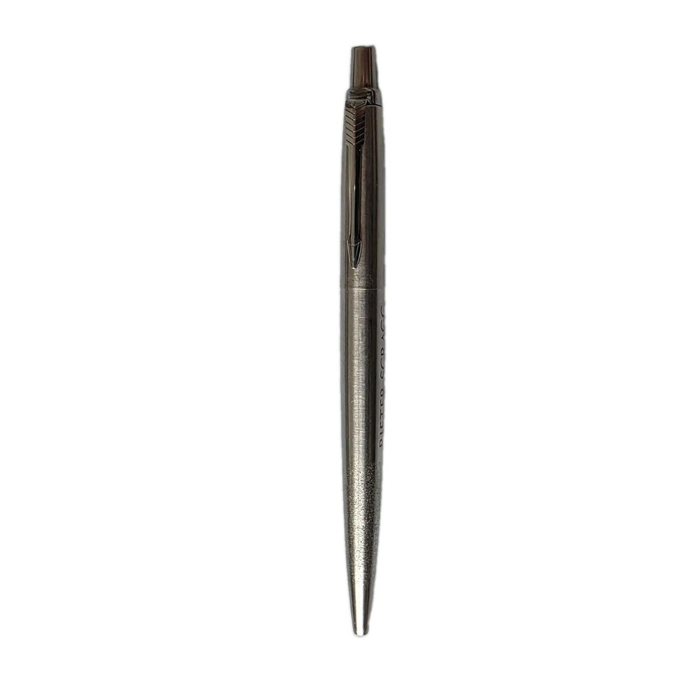 Vintage Parker Jotter Stainless Steel Ball Pen Rieter Scragg Anti-Slip Grip UK